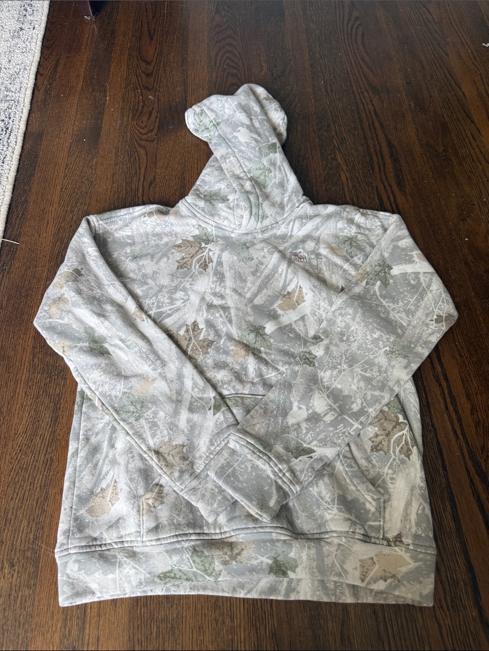 abercrombie kids Gray and Green Camo Hoodie